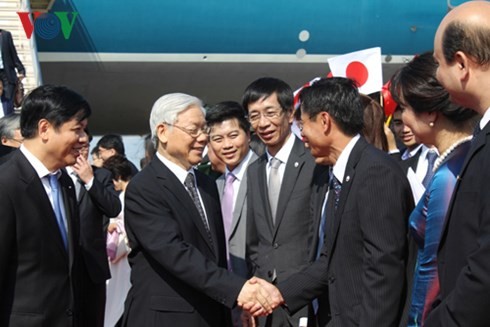 Tổng Bí thư Nguyễn Phú Trọng bắt đầu chuyến thăm chính thức Nhật Bản - ảnh 1