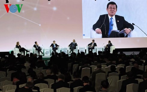 Chủ tịch nước Trương Tấn Sang tham dự Hội nghị thượng đỉnh doanh nghiệp APEC - ảnh 1