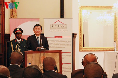 Chủ tịch nước Trương Tấn Sang kết thúc tốt đẹp chuyến thăm Mozambique - ảnh 1