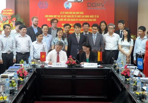 Ký kết biên bản ghi nhớ giữa Tổ chức lao động Quốc tế và Liên minh Hợp tác xã Việt Nam    - ảnh 1