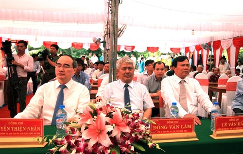 Khởi công cầu nông thôn nhân kỷ niệm 25 năm tái lập tỉnh Trà Vinh - ảnh 1
