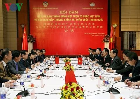 Vietnam Fatherland Front, Chinese People’s Political Consultative Conference boost ties - ảnh 1