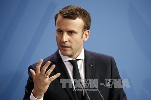 France's Macron calls for talk with Assad to build peace in Syria - ảnh 1