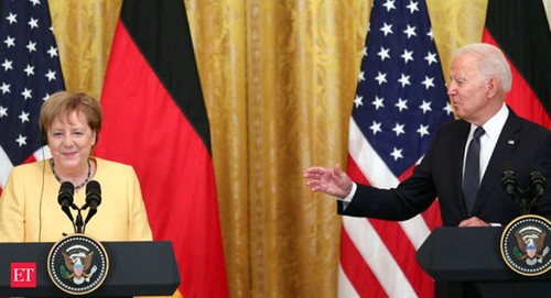 Biden, Merkel stress friendship while agreeing to disagree on pipeline - ảnh 1