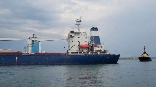 First Ukraine grain ship since start of conflict leaves Odesa - ảnh 1
