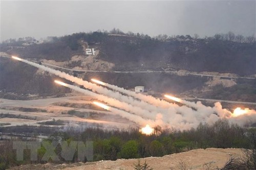 S Korea, US to kick off largest-ever live-fire drills this month - ảnh 1