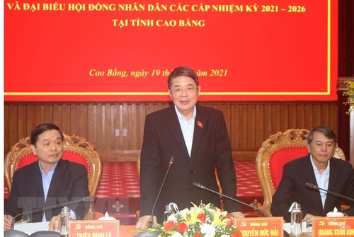 Вице-спикер парламента Нгуен Дык Хай проверил ситуацию с подготовкой к выборам в провинции Каобанг - ảnh 1
