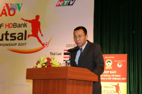 Tổng Giám đốc VOV Nguyễn Thế Kỷ dự Họp báo Giải Futsal Đông Nam Á  - ảnh 3