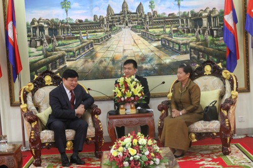 Lãnh đạo Campuchia tiếp đoàn công tác của Đài Tiếng nói Việt Nam - ảnh 1