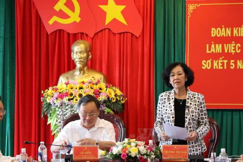 Trưởng ban Dân vận Trung ương Trương Thị Mai làm việc tại tỉnh Đắk Nông  - ảnh 1