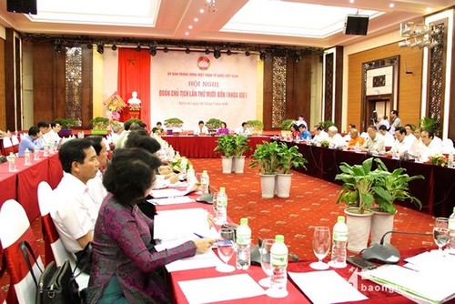 Hội nghị Đoàn Chủ tịch Ủy ban Trung ương Mặt trận Tổ quốc Việt Nam lần thứ 14 - ảnh 1