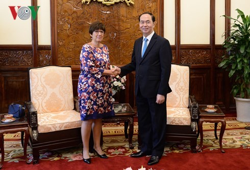 Chủ tịch nước Trần Đại Quang tiếp các Đại sứ đến chào từ biệt - ảnh 2