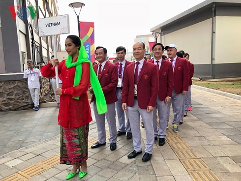 Lễ Thượng cờ của Đoàn Thể thao Việt Nam tại ASIAD 2018 - ảnh 1
