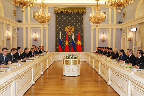 Tổng Bí thư Nguyễn Phú Trọng hội kiến với Thủ tướng LB Nga Dmitry Medvedev - ảnh 2