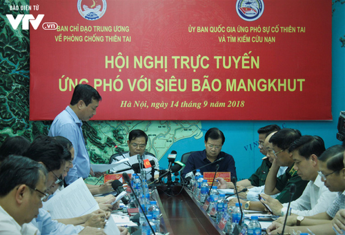 Hội nghị trực tuyến ứng phó với siêu bão Mangkhut - ảnh 1