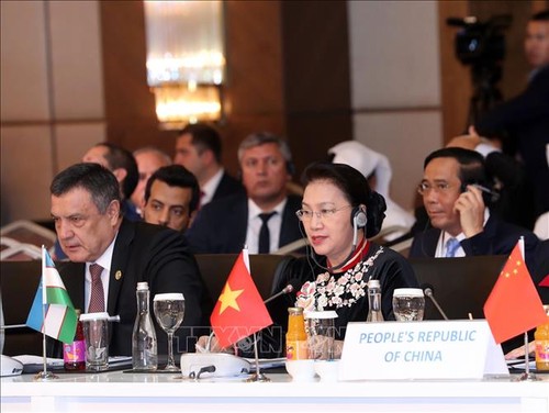 Chủ tịch Quốc hội Nguyễn Thị Kim Ngân phát biểu tại Phiên họp toàn thể thứ nhất Hội nghị Chủ tịch Quốc hội các nước Á Âu lần thứ ba - ảnh 1