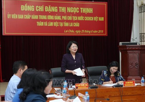 Phó Chủ tịch nước Đặng Thị Ngọc Thịnh thăm và làm việc tại tỉnh Lai Châu - ảnh 1