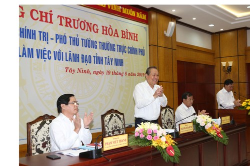 Phó Thủ tướng Trương Hòa Bình thăm, làm việc với lãnh đạo tỉnh Tây Ninh - ảnh 1