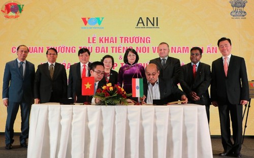  Đài TNVN ký kết thỏa thuận hợp tác với hãng thông tấn Ấn Độ ANI - ảnh 1