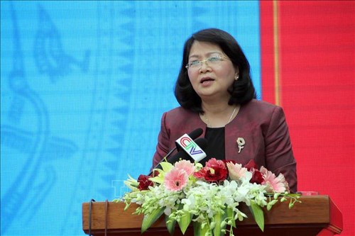 Phó Chủ tịch nước Đặng Thị Ngọc Thịnh dự hội nghị phát động phong trào thi đua tỉnh Nam Định - ảnh 1