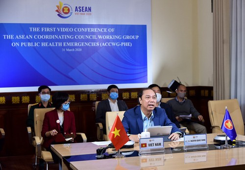 Hội nghị trực tuyến Nhóm Công tác trực thuộc Hội đồng Điều phối ASEAN về ứng phó các tình huống y tế công cộng khẩn cấp - ảnh 1