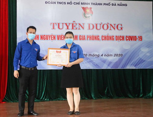 Thành phố Đà Nẵng tuyên dương 34 đoàn viên, thanh niên về thành tích chống dịch COVID-19 - ảnh 1