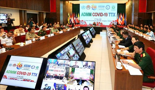 Quân y các nước ASEAN diễn tập trực tuyến cơ chế phòng, chống dịch COVID-19 - ảnh 1