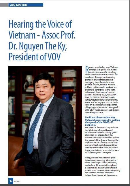 Tạp chí ABU phỏng vấn Tổng giám đốc Đài TNVN Nguyễn Thế Kỷ về phòng chống Covid - ảnh 2