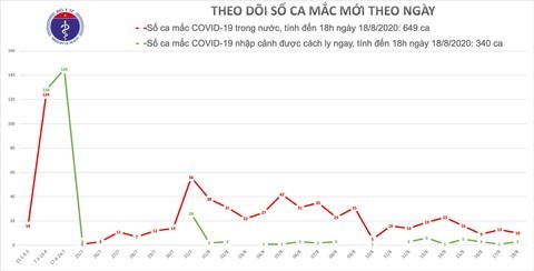 Thêm 6 ca mắc mới COVID-19, Việt Nam có 989 bệnh nhân - ảnh 1