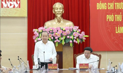 Phó Thủ tướng Thường trực Trương Hòa Bình làm việc với tỉnh Quảng Ninh - ảnh 1