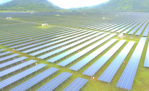 Nhà máy điện mặt trời lớn nhất ĐBSCL sắp hoàn thành - ảnh 1