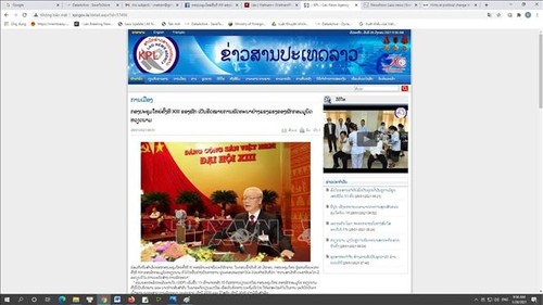 Báo Lào khẳng định Đại hội XIII đánh dấu sự phát triển mạnh mẽ của Đảng Cộng sản Việt Nam - ảnh 1