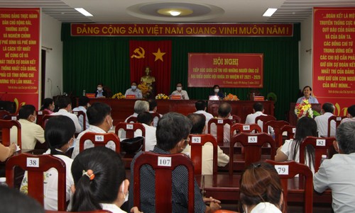 Ông Trần Thanh Mẫn tiến hành tiếp xúc cử tri, vận động bầu cử tại Hậu Giang - ảnh 1