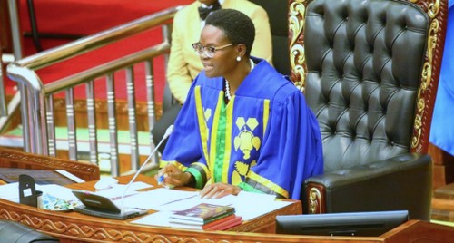   Chủ tịch Quốc hội Vương Đình Huệ chúc mừng Chủ tịch Quốc hội Tanzania - ảnh 1