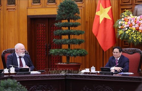 Thủ tướng Chính phủ Phạm Minh Chính tiếp Phó Chủ tịch điều hành Uỷ ban Châu Âu Frans Timmermans - ảnh 1