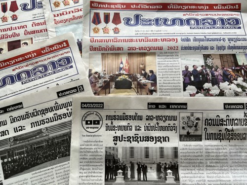 Truyền thông Lào đưa nhiều tin bài về Năm Đoàn kết Hữu nghị Lào-Việt Nam, Việt Nam - Lào 2022 - ảnh 1