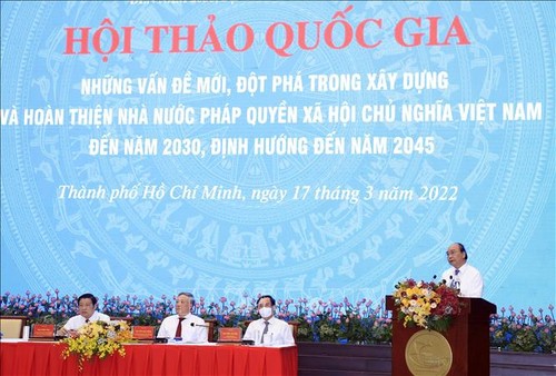 Chủ tịch nước Nguyễn Xuân Phúc khẳng định quyết tâm xây dựng thành công Nhà nước pháp quyền XHCN Việt Nam của Nhân dân,  - ảnh 1