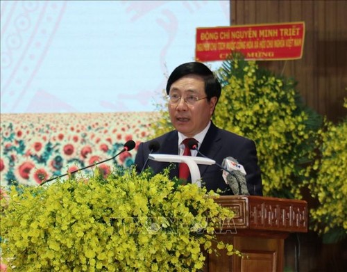 Phó Thủ tướng Thường trực Phạm Bình Minh dự Lễ Kỷ niệm 50 năm Ngày giải phóng Lộc Ninh   - ảnh 1