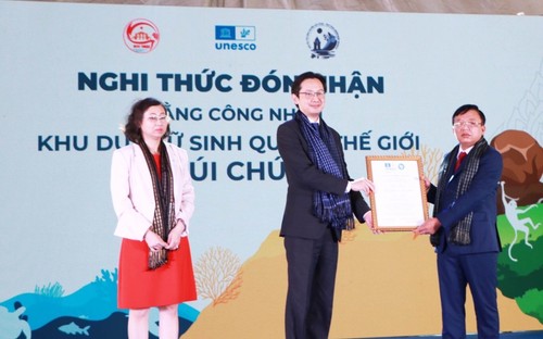 Ninh Thuận đón Bằng công nhận Khu dự trữ sinh quyển thế giới Núi Chúa - ảnh 1