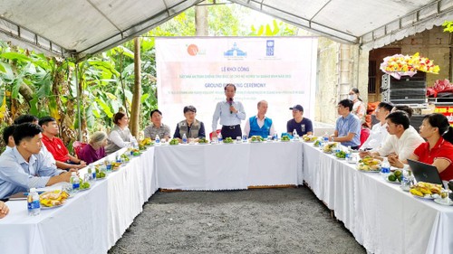 UNDP xây nhà an toàn chống chịu bão lụt cho người dân nghèo Quảng Bình - ảnh 1