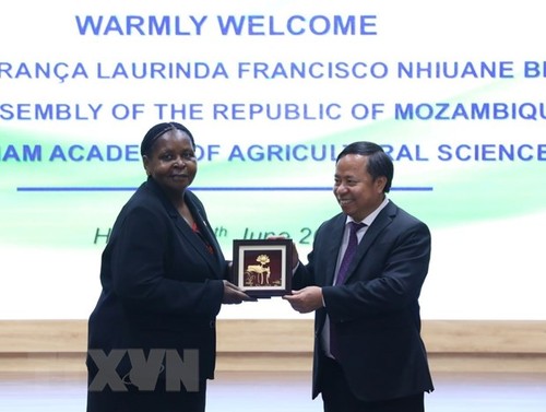 Chủ tịch Quốc hội Mozambique thăm và làm việc tại Viện Khoa học Nông nghiệp Việt Nam - ảnh 2
