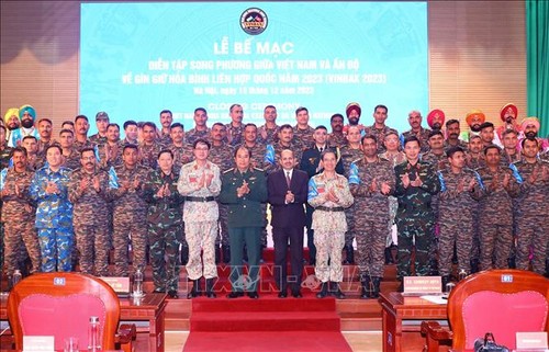Bế mạc Diễn tập song phương giữa Việt Nam và Ấn Độ về gìn giữ hòa bình Liên hiệp quốc - ảnh 1