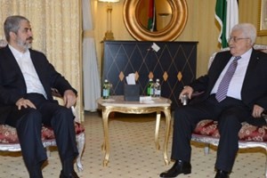 Президент Палестины встретился с лидером движения ХАМАС - ảnh 1