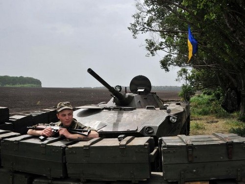 Украина взяла под свой контроль район на границе на востоке Украины  - ảnh 1