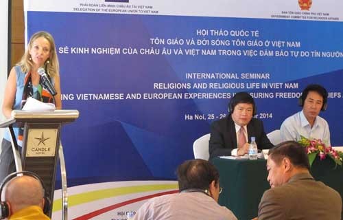 Вьетнам и ЕС поделились опытом в сфере соблюдения свободы вероисповедания и религий  - ảnh 1