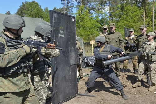 Киев разрешил допуск в страну зарубежных военных для участия в учениях - ảnh 1