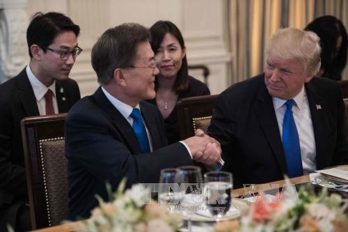 Президенты США и РК обсудили проблему КНДР и вопросы торговли - ảnh 1