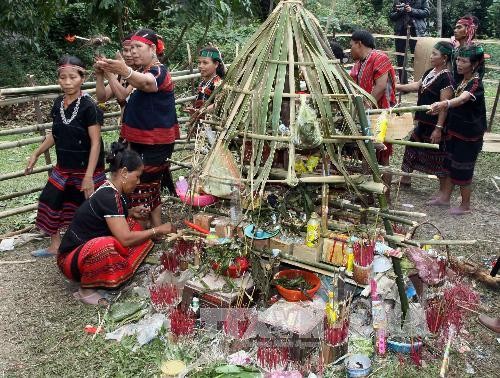 Праздник эксгумации и перезахоронения «Ариеу Пинг» народности Пако  - ảnh 1