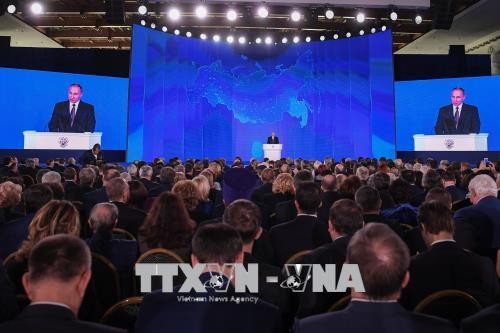 Владимир Путин в 14-й раз выступил с ежегодным посланием к Федеральному собранию  - ảnh 1