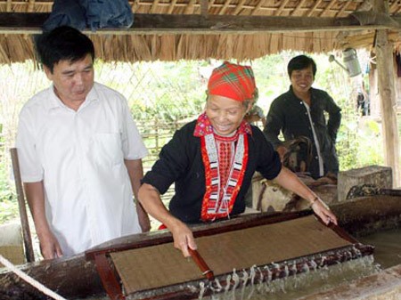 Народность Зао в уезде Баккуанг провинции Хазянг сохраняет традиционное ремесло по изготовлению бумаги  - ảnh 1